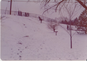 kids on snow hill
